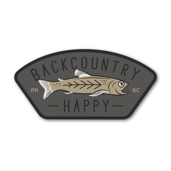 Backcountry Happy Trout Fry Decal