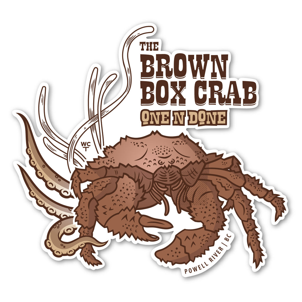 Brown Box Crab Decal