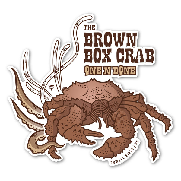 Brown Box Crab Decal