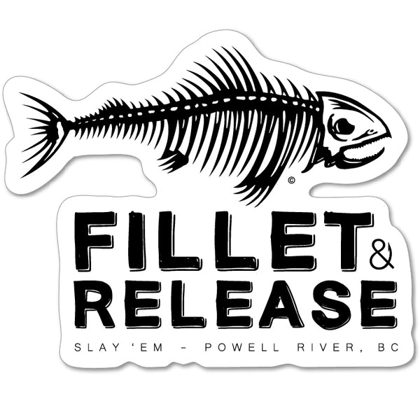 B&W Fillet Stacked Decal