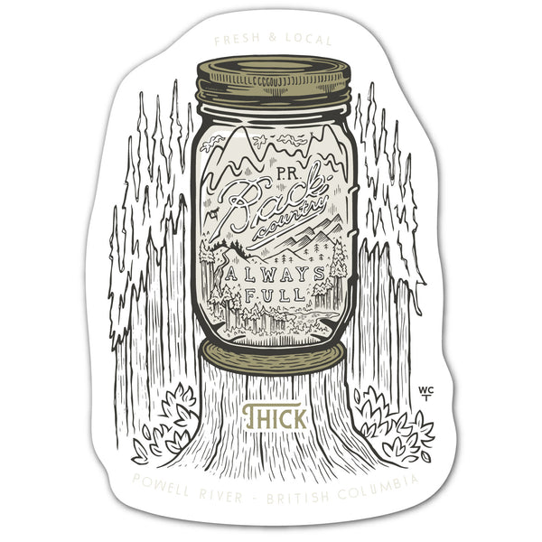 Always Full Backcountry Jar Decal