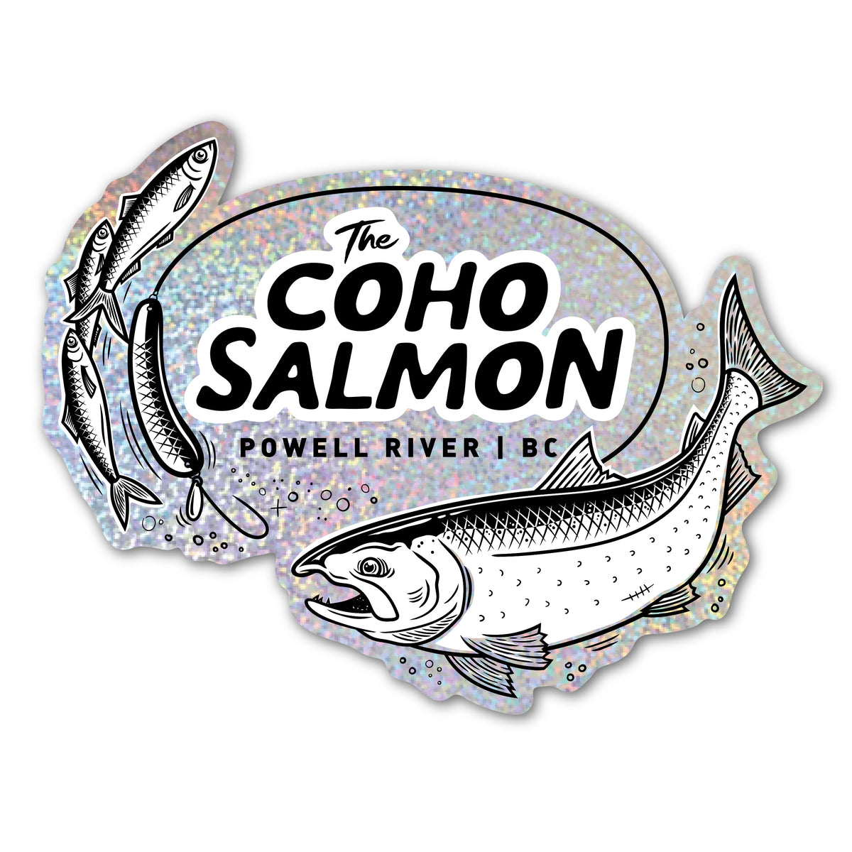 Coho Salmon Decal - Glitter – Westcoast Thick Design Co.