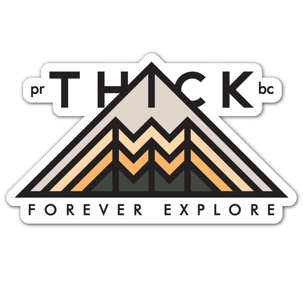 Thick Forever Explore Decal - Summer