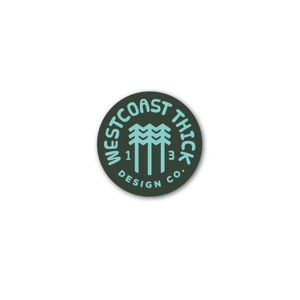 Thick Logo Decal - Small - Forest