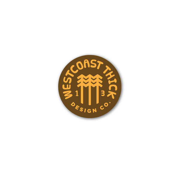 Thick Logo Decal - Small - Mud